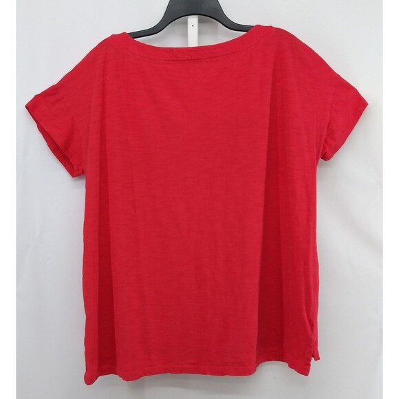 Kim Rogers Shirt Womens Large Pink Short Sleeve Umbrella Pattern Blouse - Picture 2 of 5